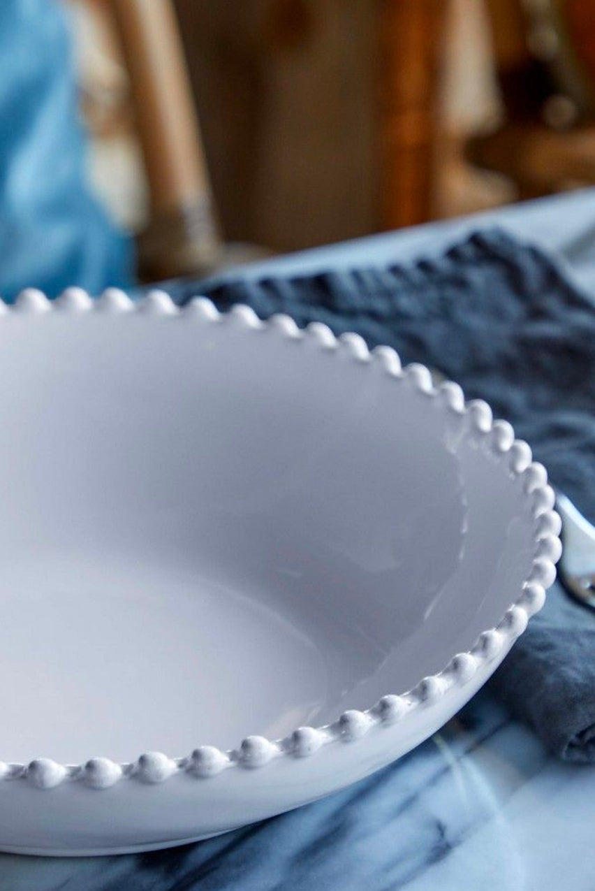 PEARL WHITE PASTA PLATE