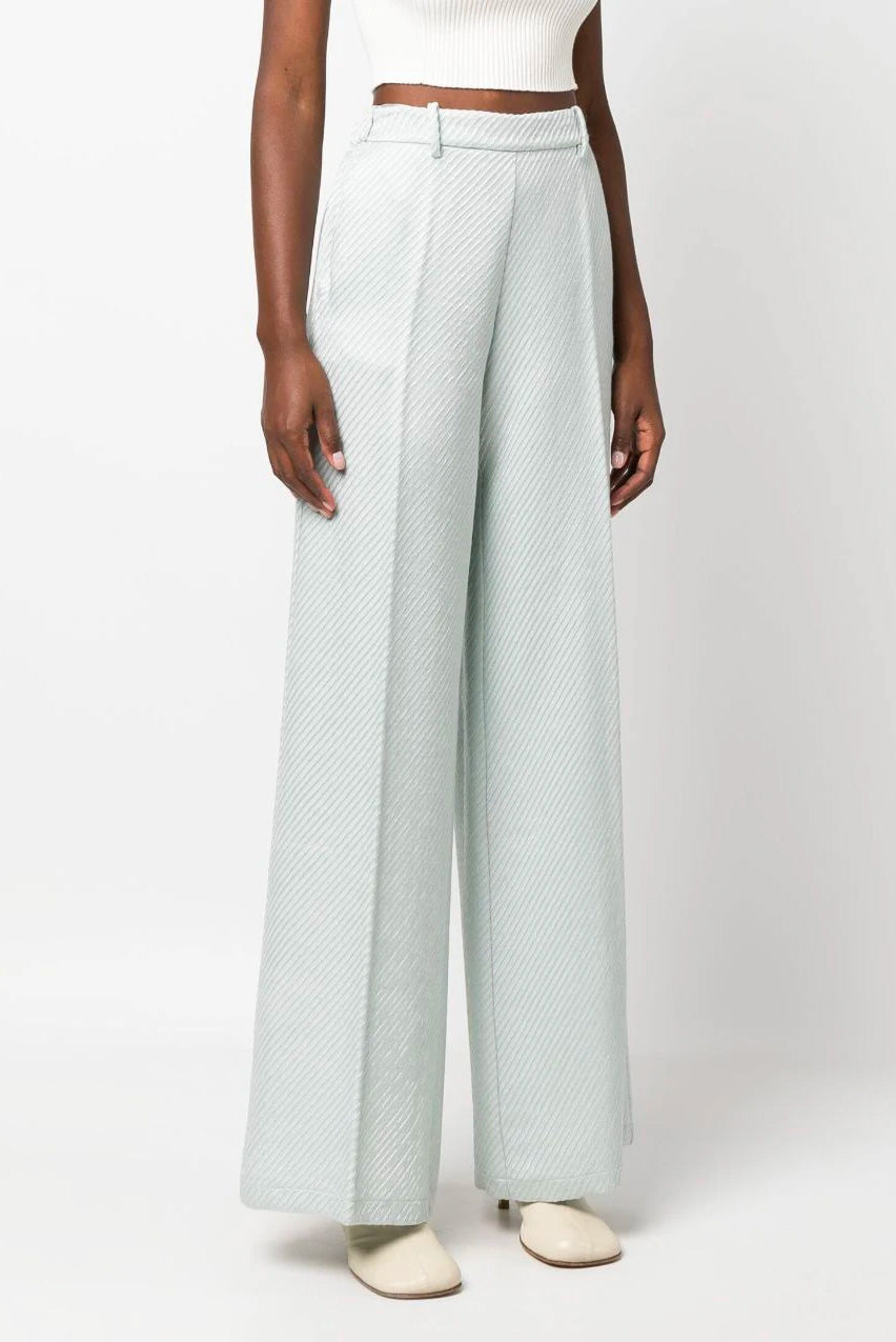 Side Stripe Viscose Crepe Pant - Muse Boutique