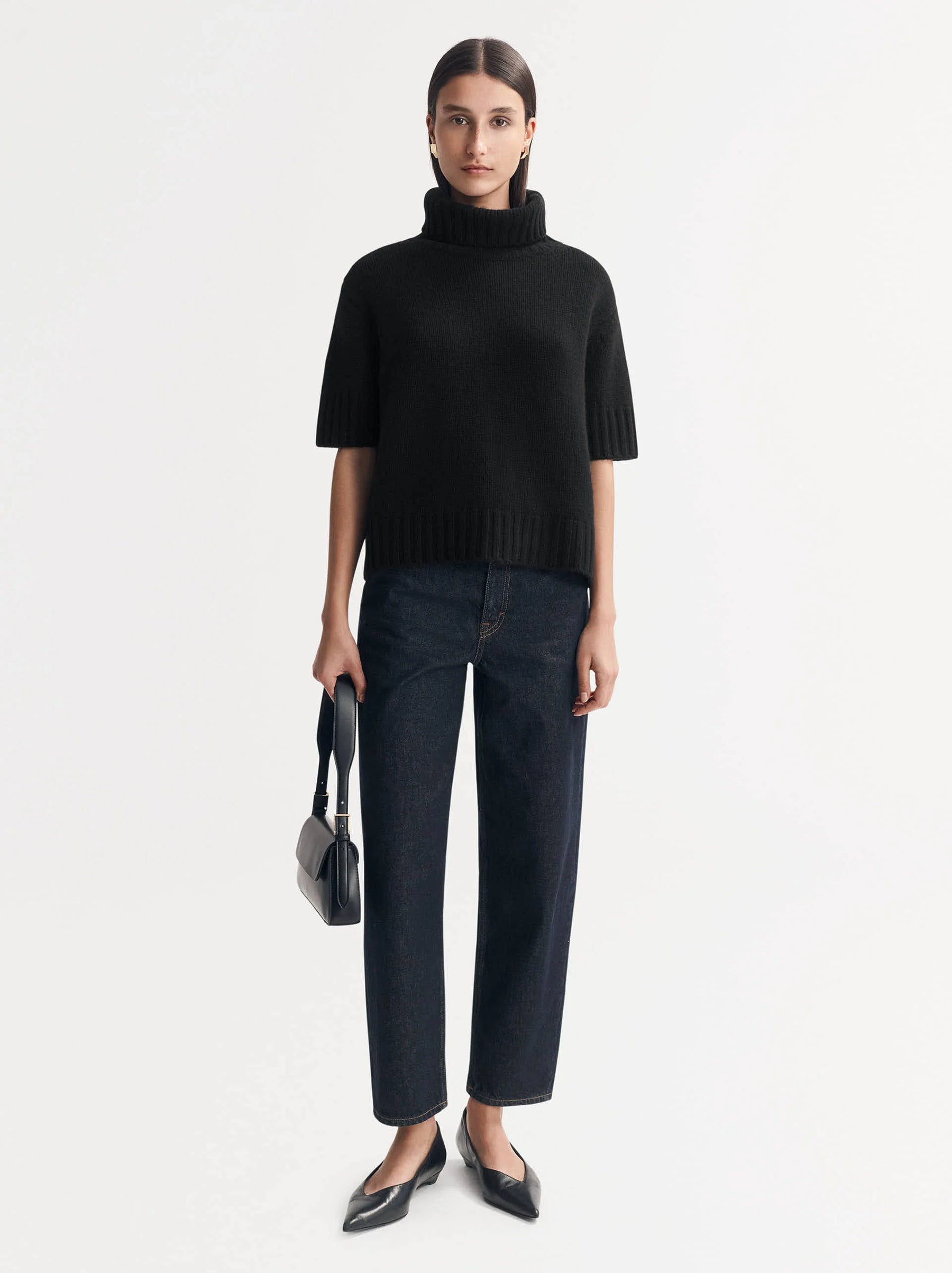 SHORT SLEEVE TURTLENECK