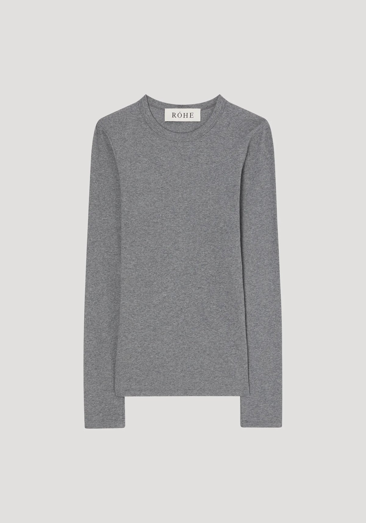 RIBBED COTTON CREWNECK