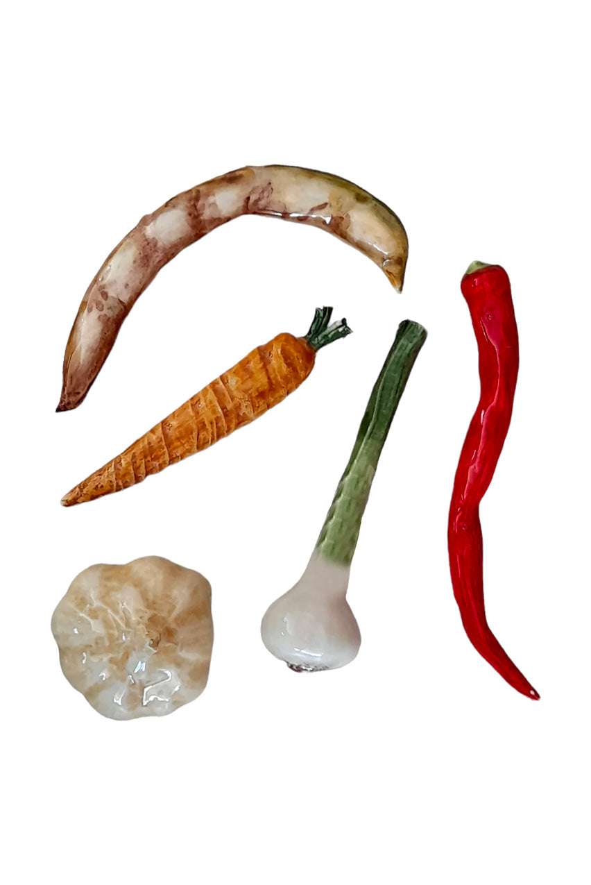 CERAMIC VEGETABLES (5PCS) - THE HARVEST