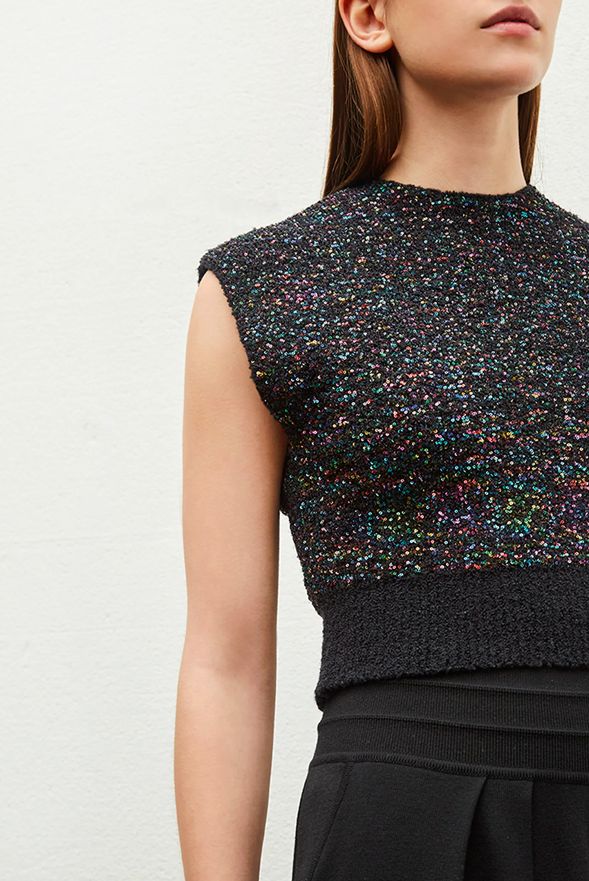 GLITTER KNIT TOP