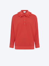 TOP AMPLE A COL DENTELLE
