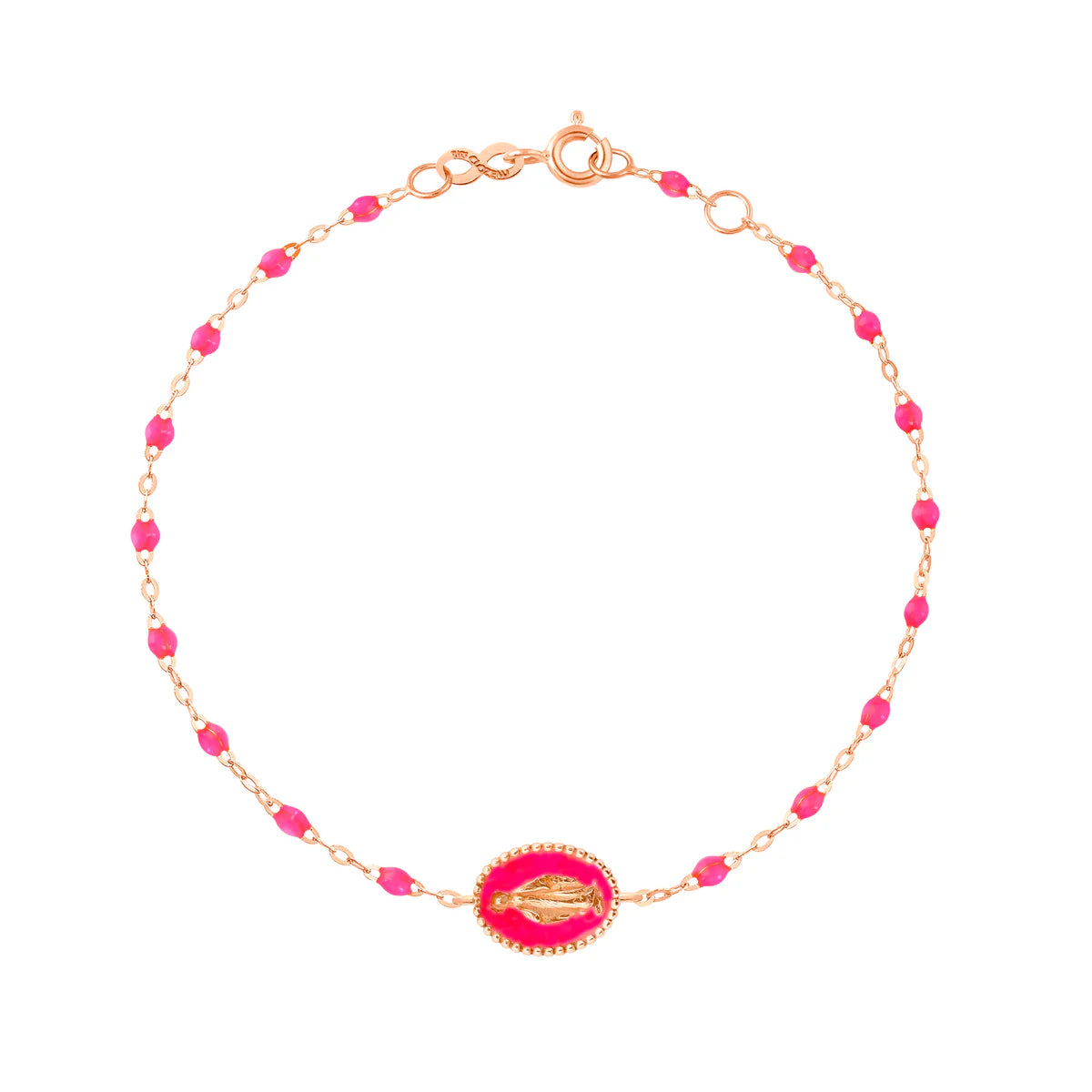 BRACELET OR ROSE MOTIF MADONE