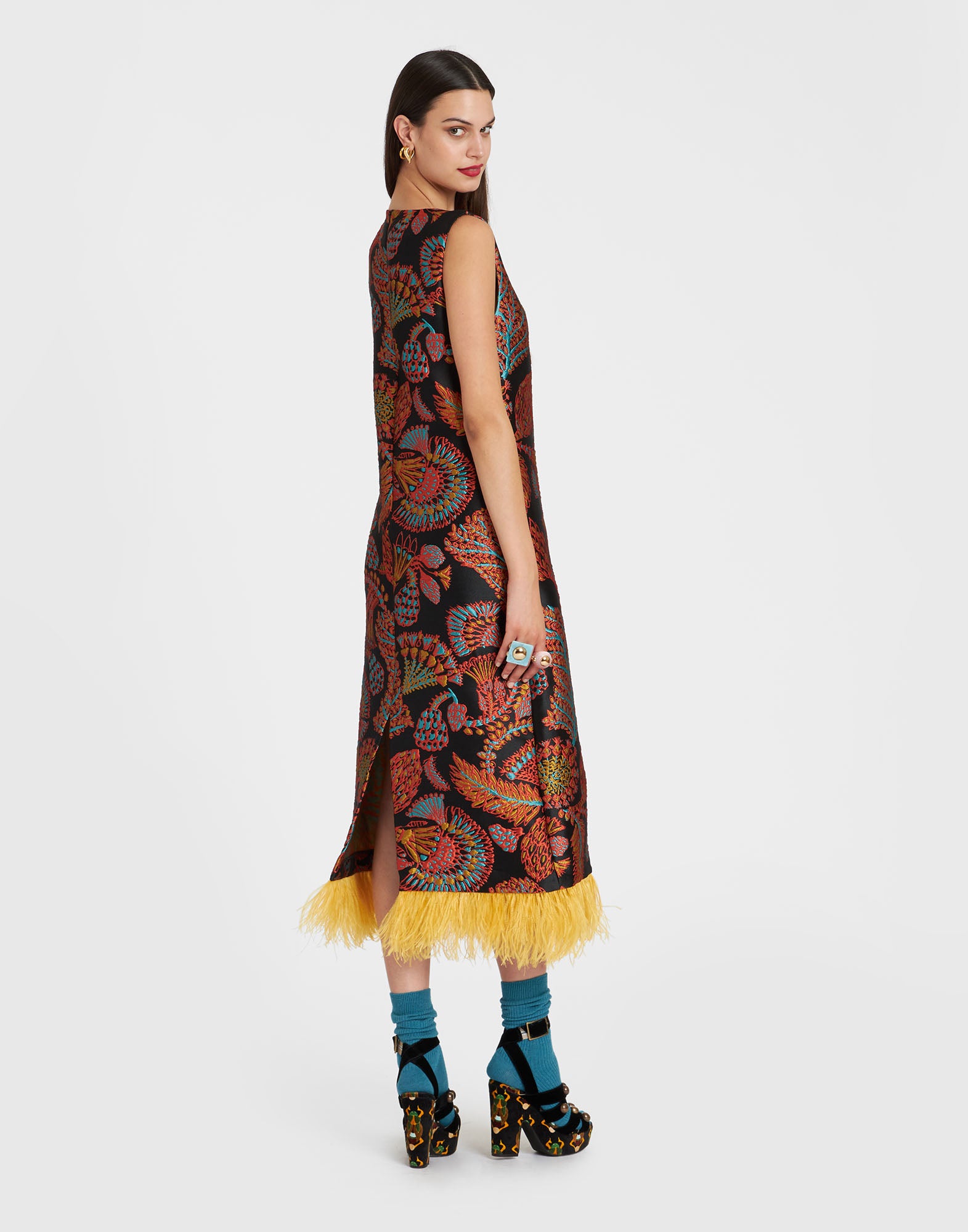 COLUMN DRESS - ROBE