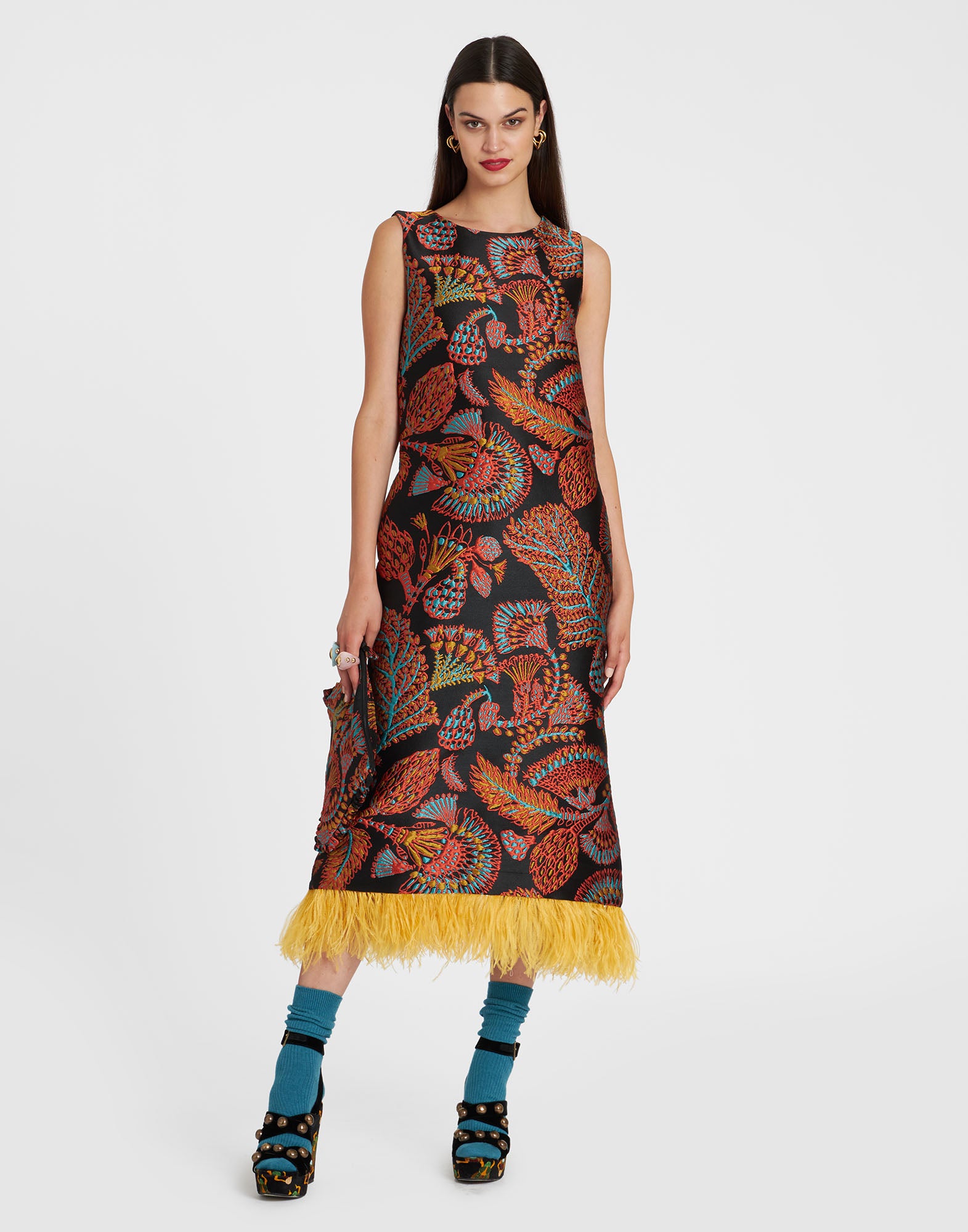 COLUMN DRESS - ROBE