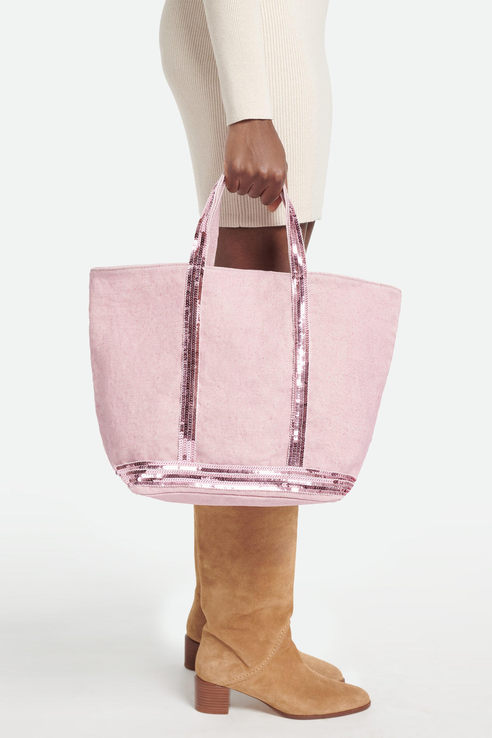 M LINEN & SEQUIN CABAS