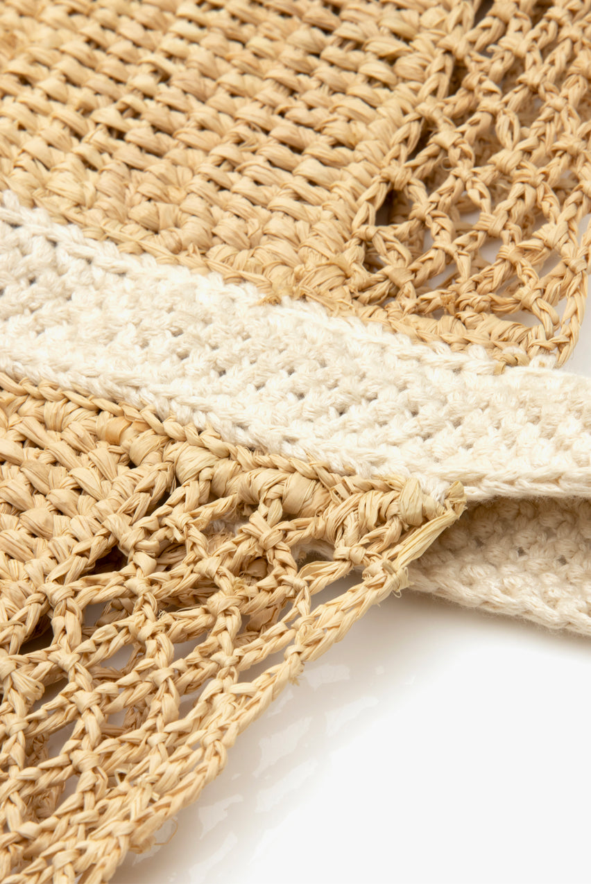 RAFFIA TOTE L