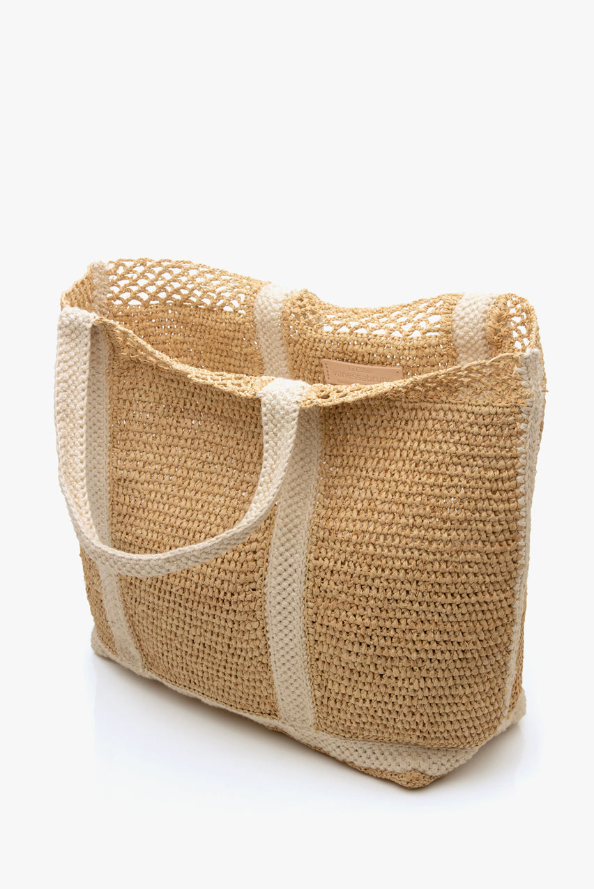 RAFFIA TOTE L