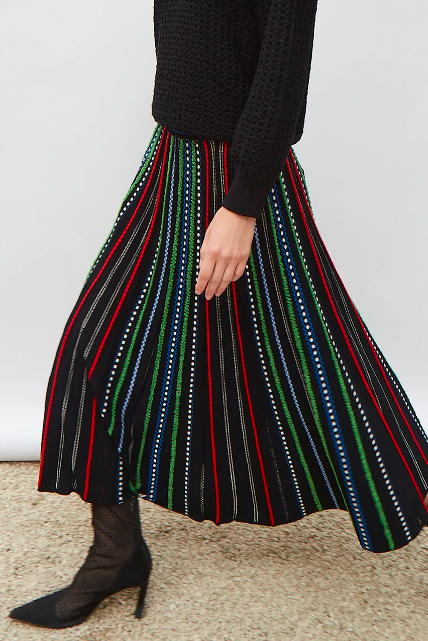 Jacquard sales knit skirt
