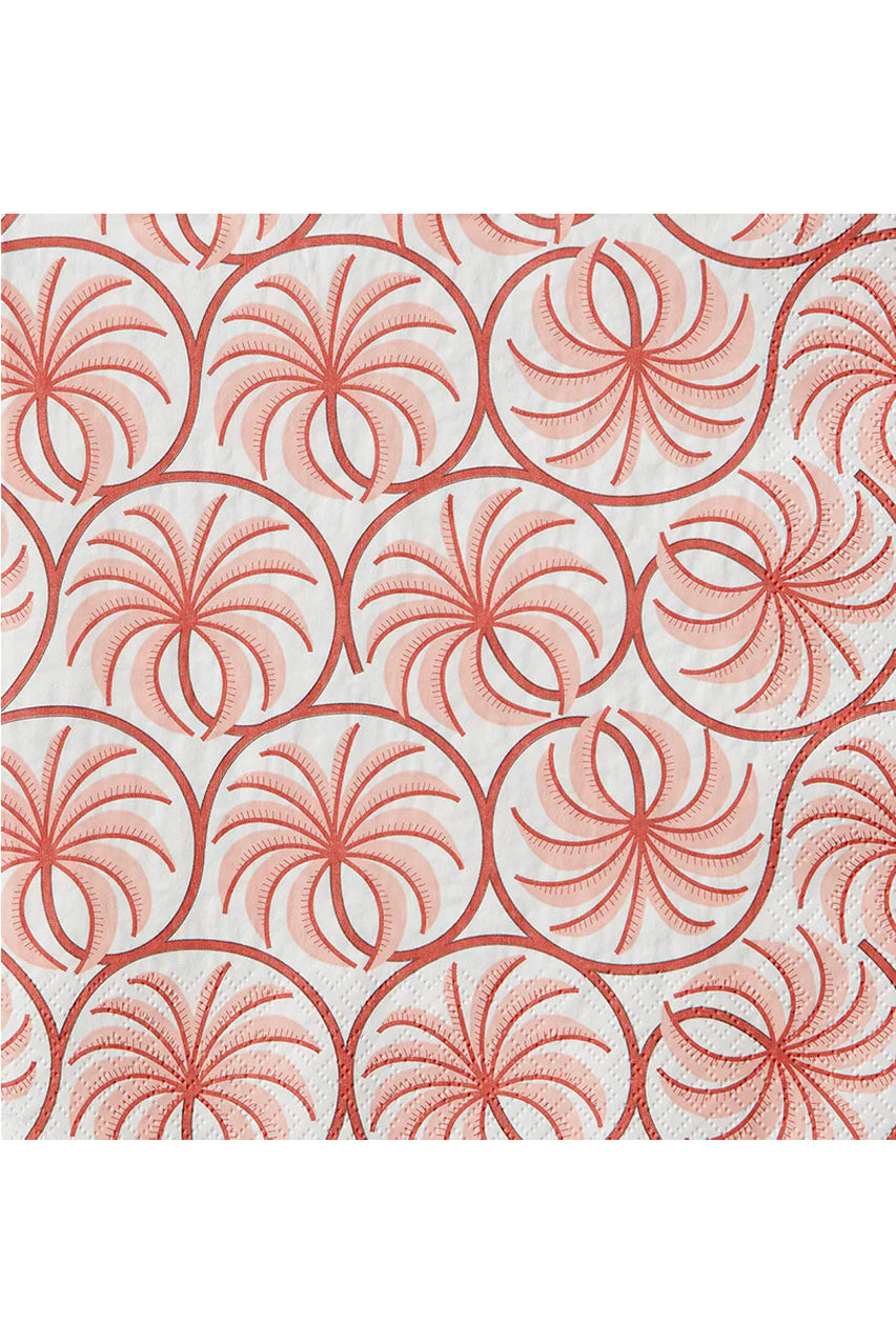 PALM BLUSH PAPER NAPKINS (50 PCS)