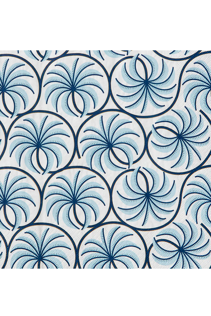 PALM SKY BLUE PAPER NAPKINS (50 PCS)
