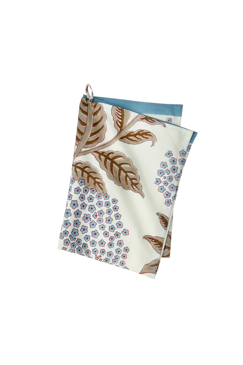 KITCHEN TOWEL ELDERFLOWER SKY BLUE
