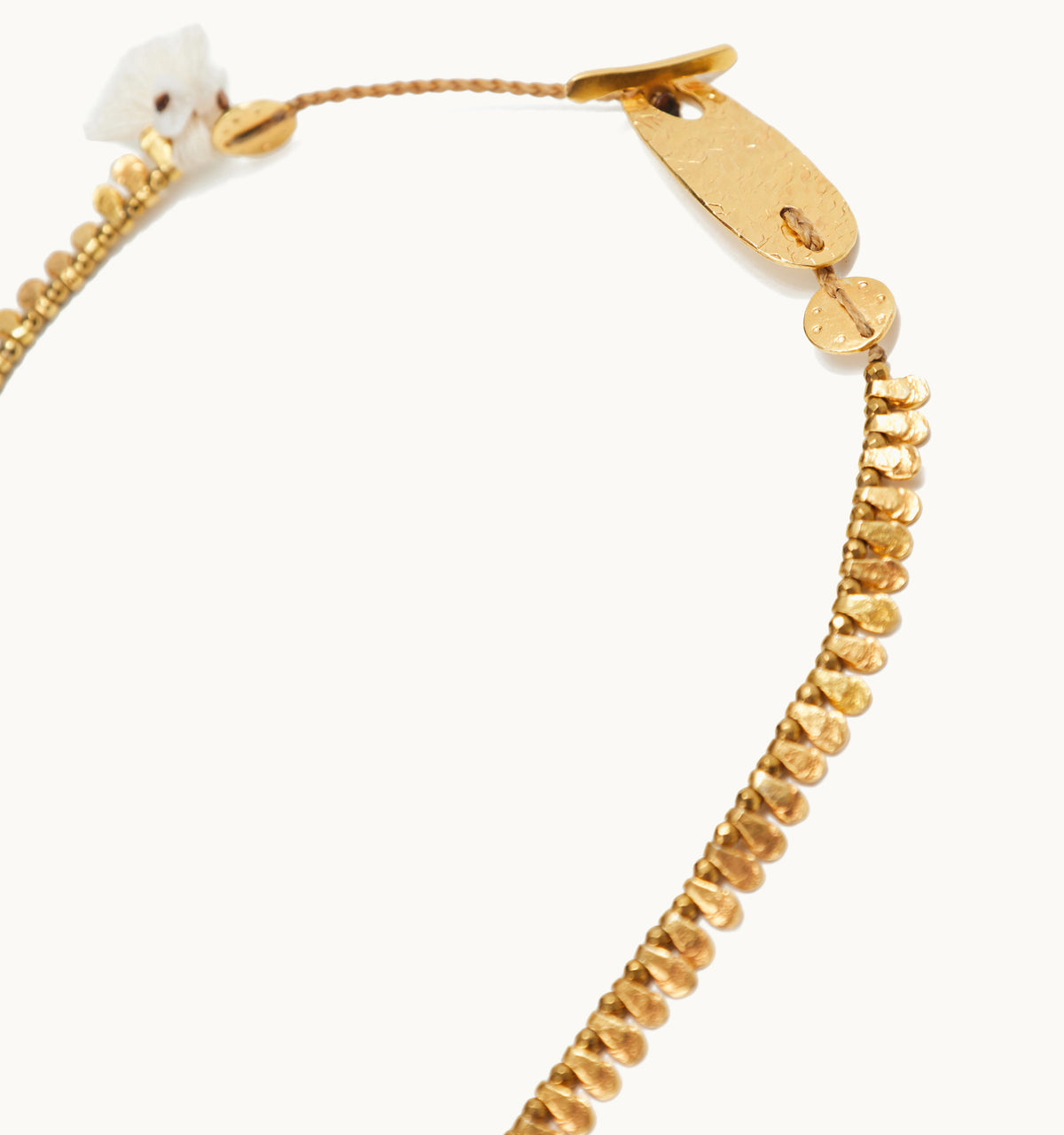 “GIRASOLE” GOLD-PLATED SHORT CHAIN NECKLACE