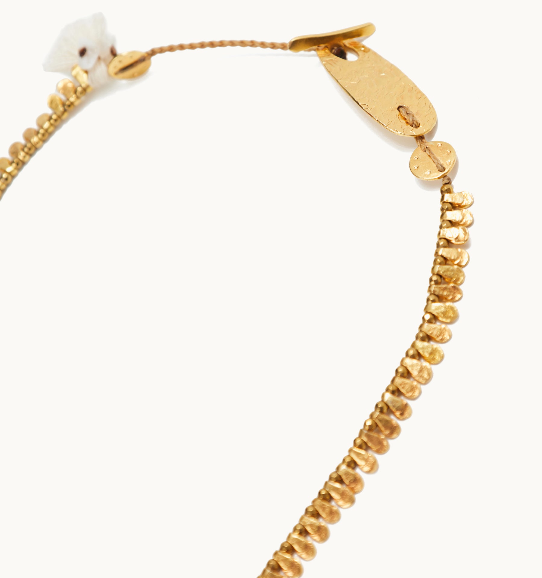 “GIRASOLE” GOLD-PLATED SHORT CHAIN NECKLACE