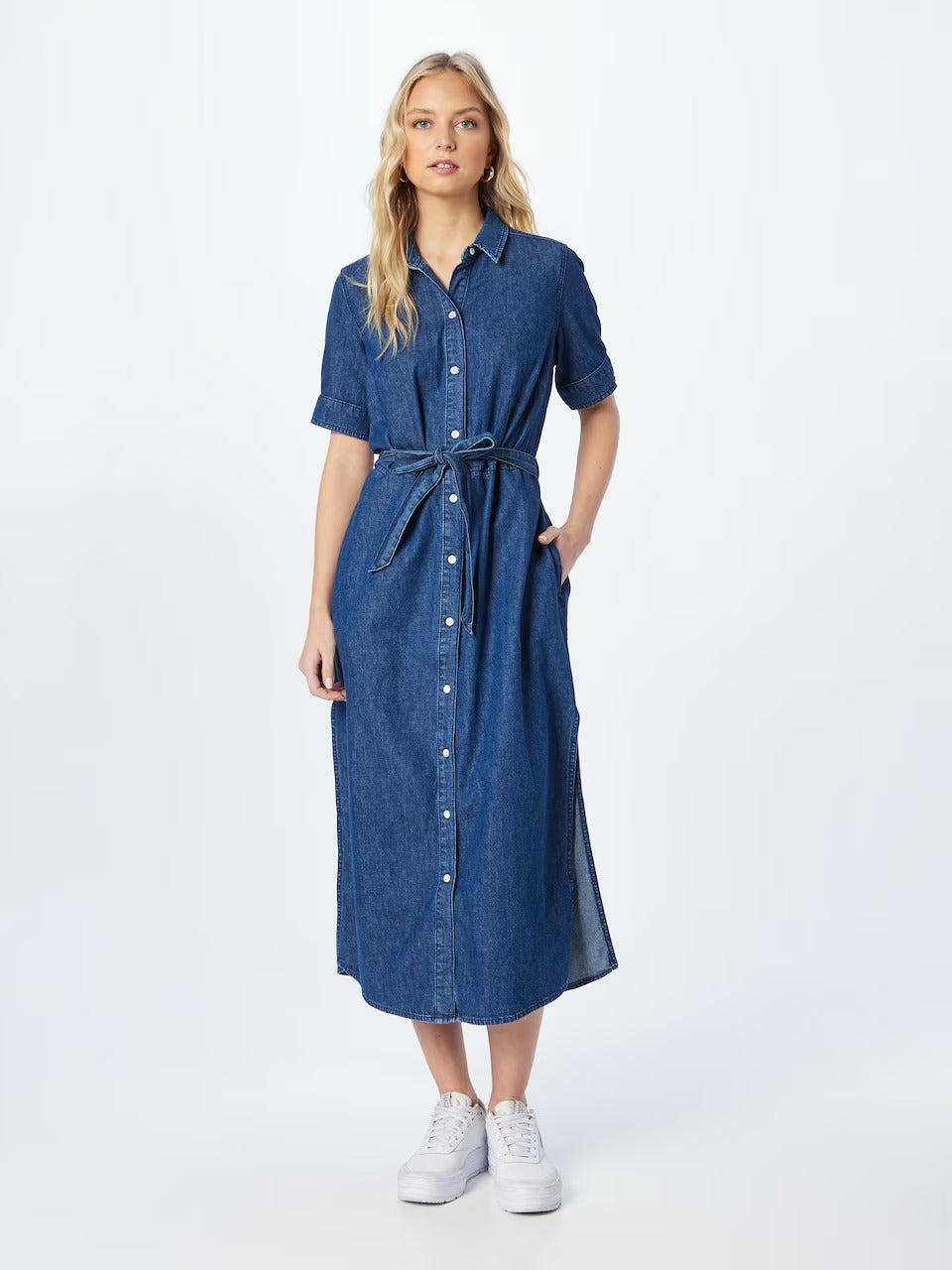 ROBE CHEMISE EN JEAN