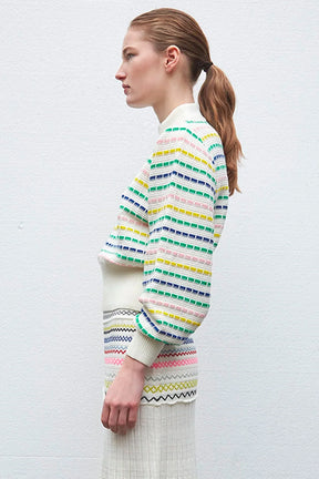 MULTICO COUTURE KNIT SWEATER