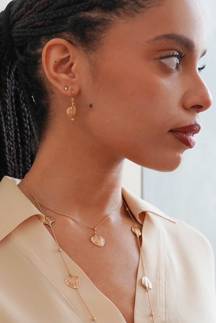 HYDRANGEA PETAL EARRINGS