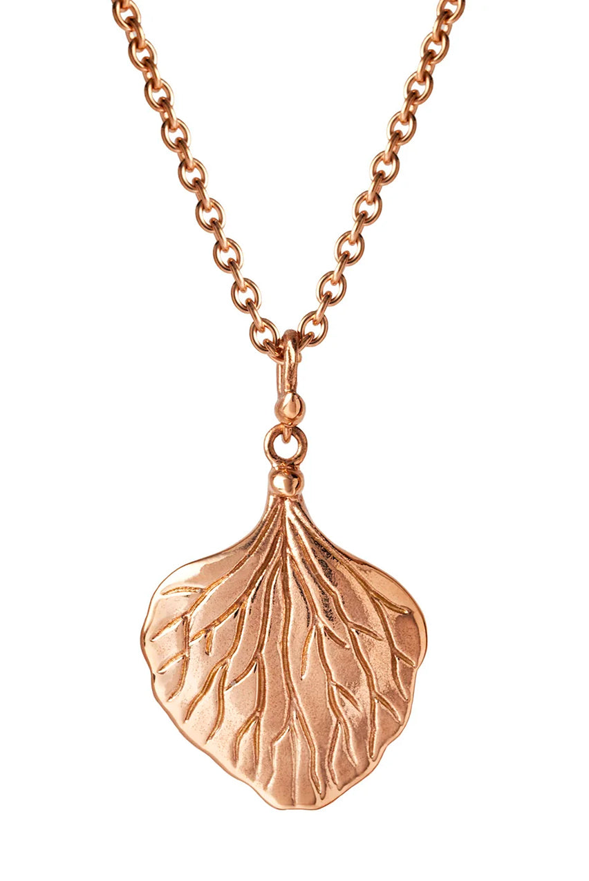 COLLIER PENDENTIF PETALE D'HORTENSIA