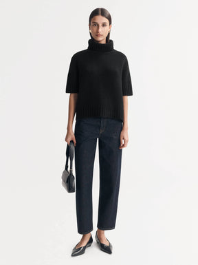 SHORT SLEEVE TURTLENECK