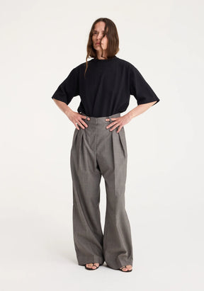 WIDE LEG DOUBLE TROUSERS