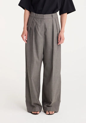 WIDE LEG DOUBLE TROUSERS