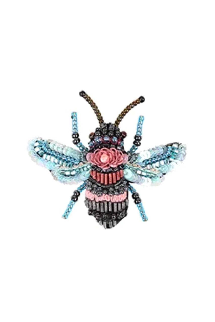 BROCHE ROSE BEE