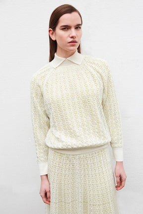 COUTURE OPENWORK KNIT TOP