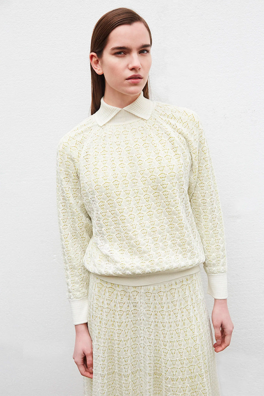 OPENWORK KNIT TOP SEWING