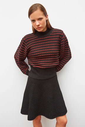 BICOLOR COUTURE KNIT SWEATER