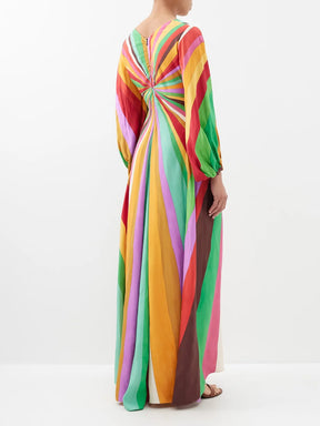 ROBE JACQUARD RAINBOW PLACEE