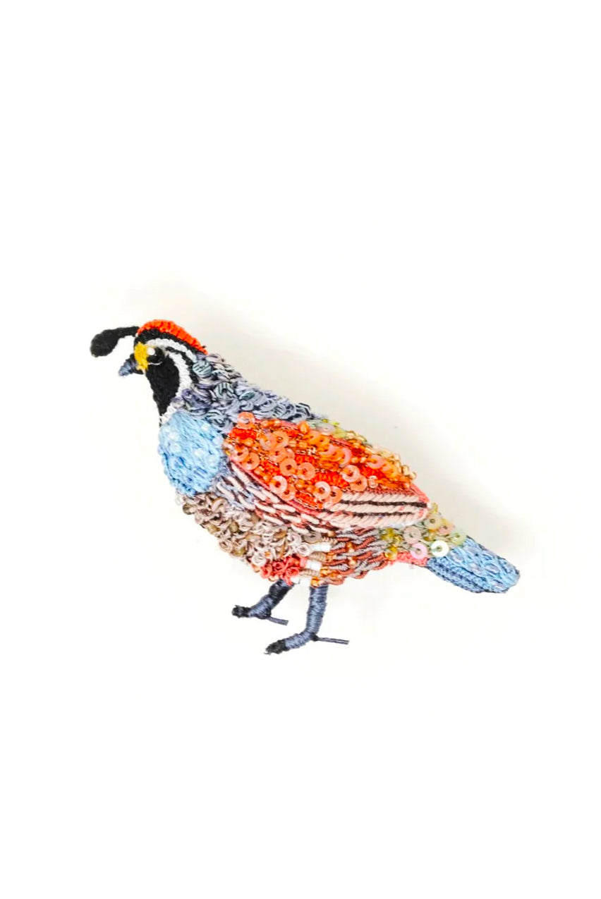 VALLEY QUAIL BROOCH