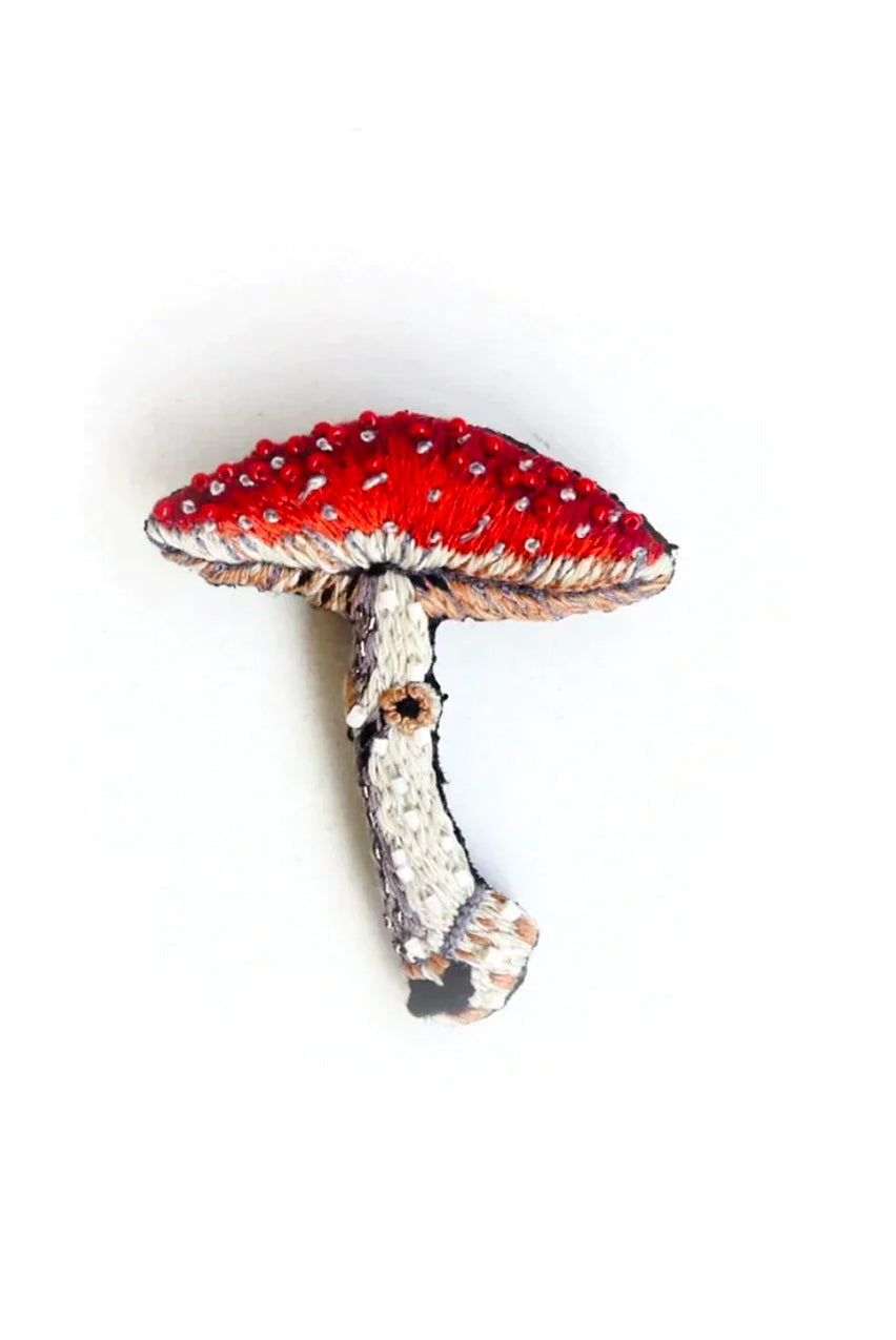 FLY AMANITA MUSHROOM BROOCH