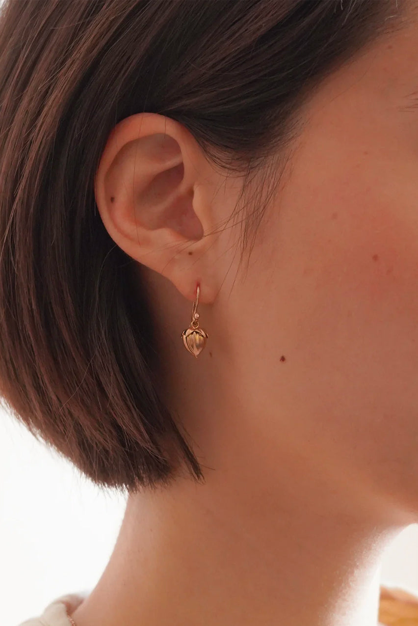 BOUCLES D'OREILLES GRAINE DE LIN