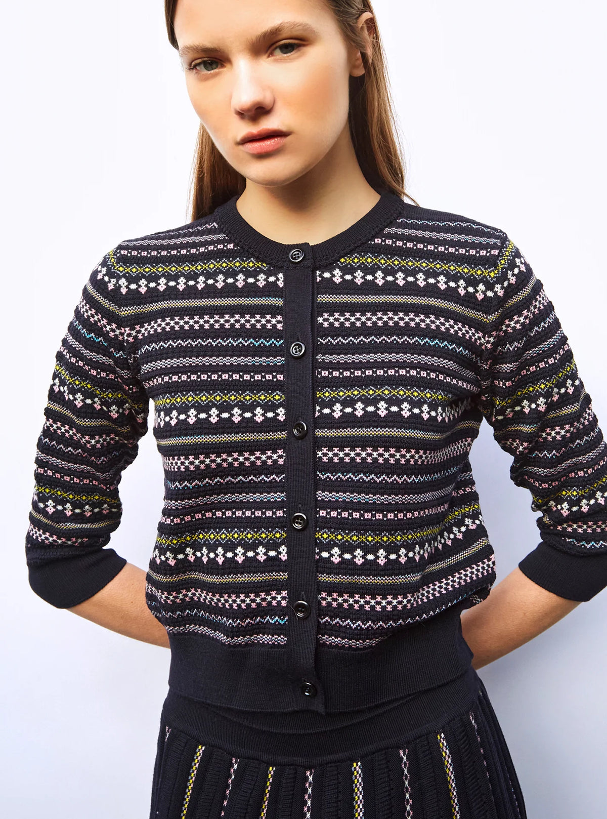 CARDIGAN MOTIFS MINI FAIR ISLE