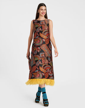 COLUMN DRESS - ROBE