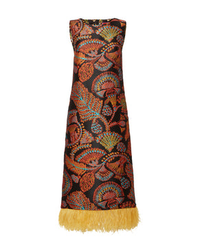 COLUMN DRESS - ROBE