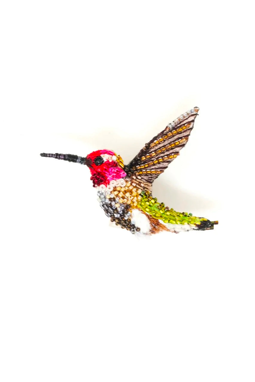 SPARLING HUMMINGBIRD BROOCH