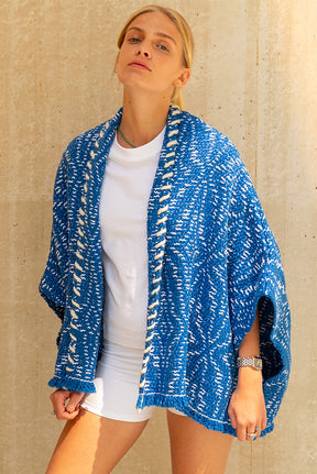 LOSE CARDIGAN BELLA - BLUE DELFT