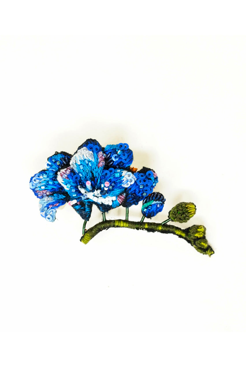 BROCHE BLUE ORCHID