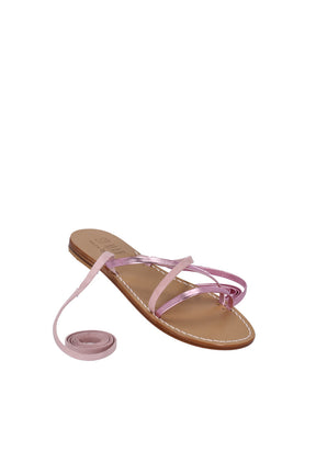 AVA FLAT NATURAL SANDALS