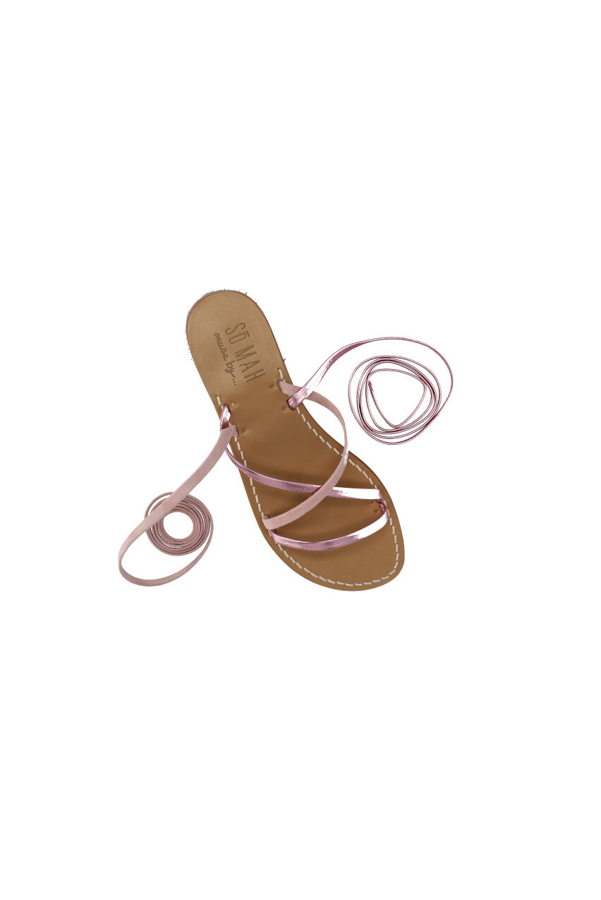 AVA FLAT NATURAL SANDALS