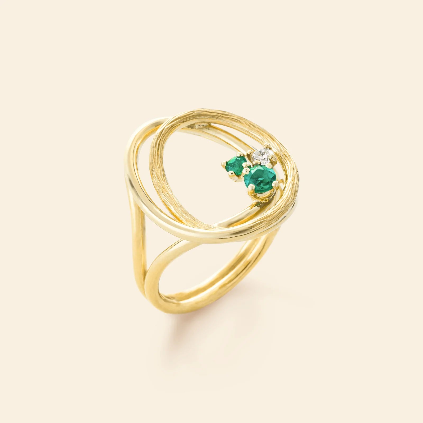 EMERALDS RIVIERA RING